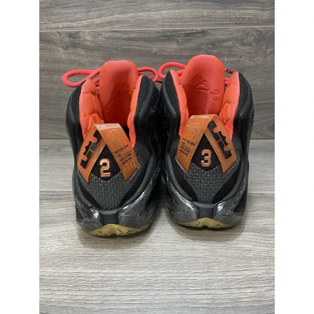 Nike Lebron Basketball Shoes Sneaker Mens 8 Rose Gold Black XII Elite Casual